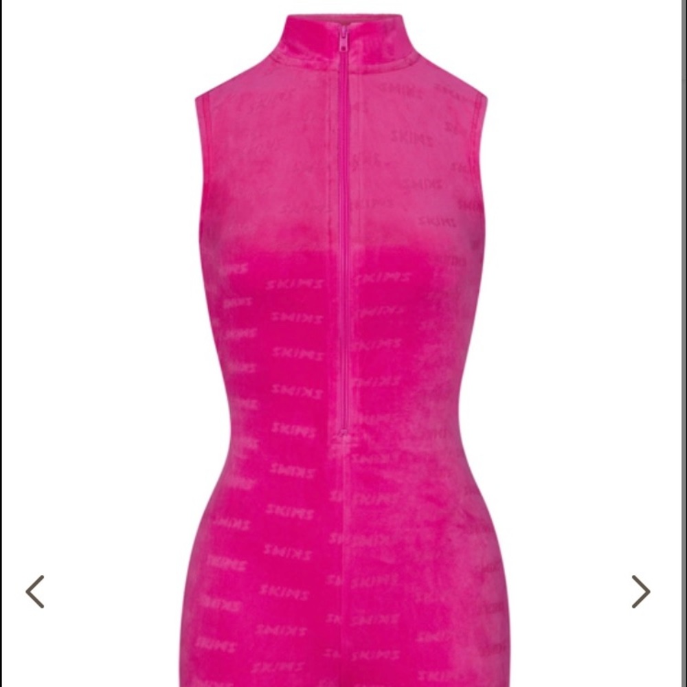 SKIMS HOT PINK ROMPER NWT